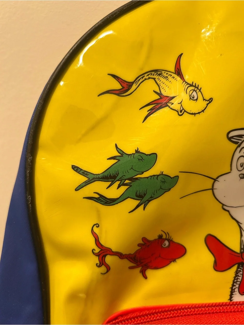 Dr Seuss & His Friends Colorblock Mini Backpack Cat in the Hat Vinyl